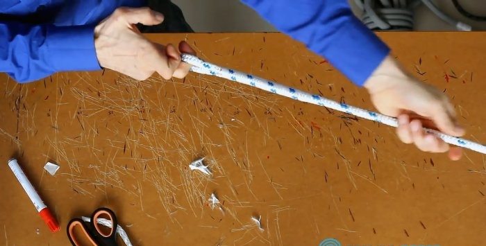 Kako napraviti lijepu petlju na pletenom užetu