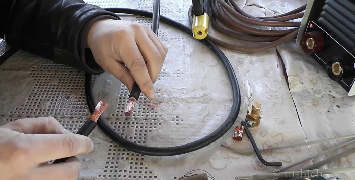 Sambungan kabel kimpalan mudah tanpa pematerian