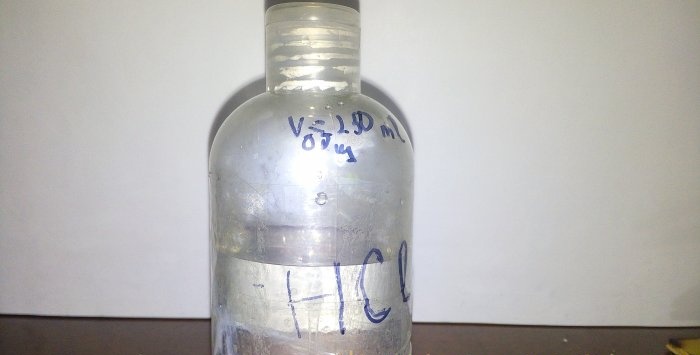 Paggawa ng hydrochloric acid sa bahay