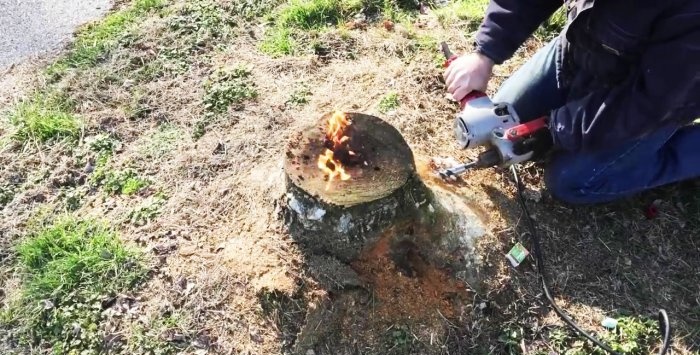 How to easily remove a stump without uprooting
