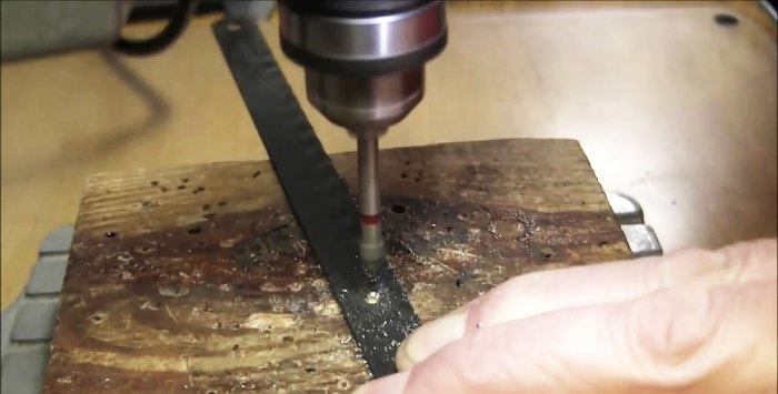 Метод за скъсяване на ножовка за метал