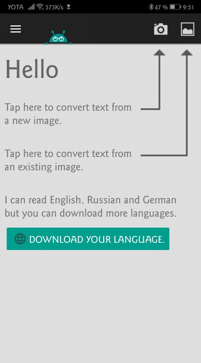 Text Fairy kopiert Text aus einem Bild auf Android
