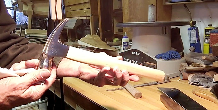 Making a new hammer handle