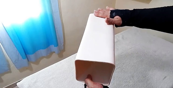 Hvordan gjøre et rundt PVC-rør til et firkantet