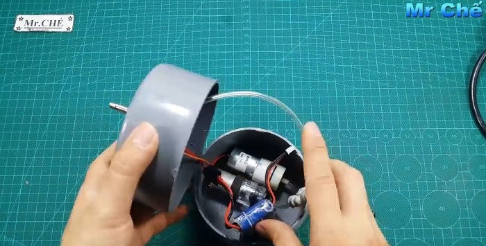 Kaip pasidaryti nešiojamąjį kompresorių, maitinamą baterijomis