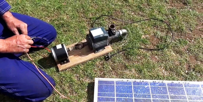 Hvordan lage en solcelledrevet pumpe for å vanne hagen din