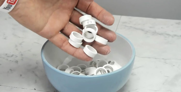 How to make a chain from PVC pipe