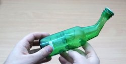 Kā saliekt stikla pudeles kaklu