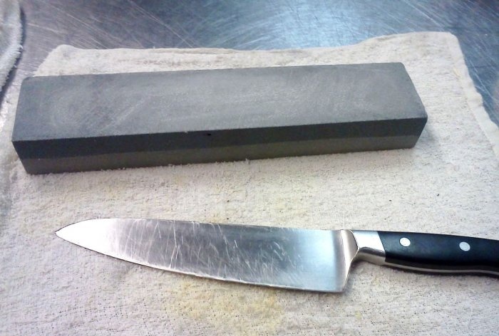 How to repair a kitchen knife with a broken tip