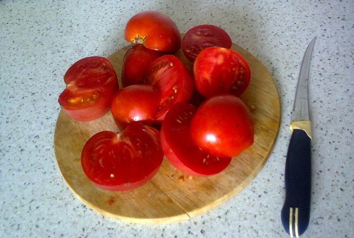Método para congelar tomates.