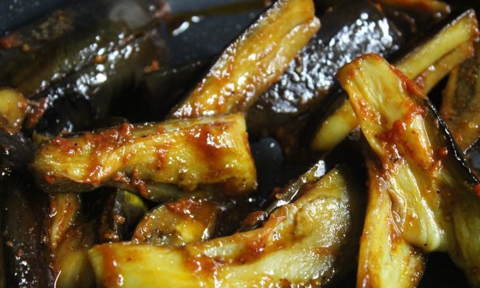 Chinese fried eggplant