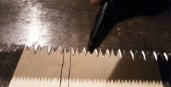 Comment couper et affûter de nouvelles dents sur une vieille scie