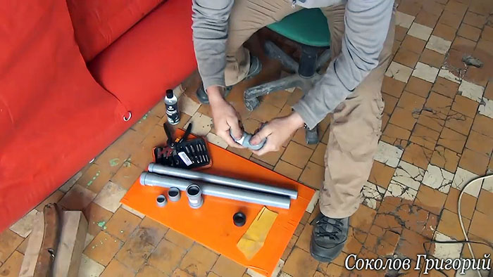 PVC borulardan su pompalamak için el pompası nasıl yapılır