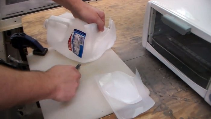 Comment fabriquer simplement et facilement un maillet à partir d'un bidon en plastique