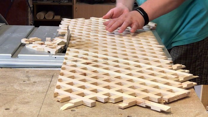 كيفية صنع شبكة زخرفية خشبية على منشار دائري