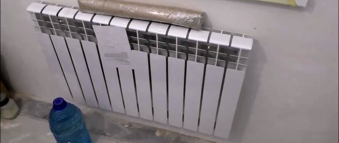 How to connect an aluminum radiator to a heating element