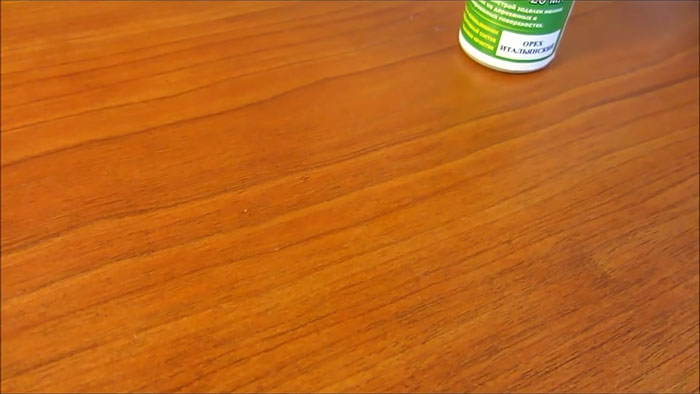 How to remove a scratch on furniture quickly