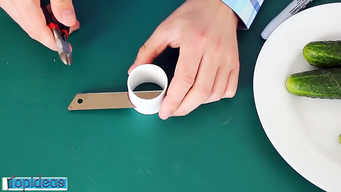 Bir parça PVC borudan şekilli sebze bıçağı nasıl yapılır