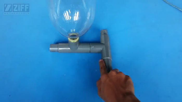 Mini-wash mula sa mga natitirang PVC pipe at bote