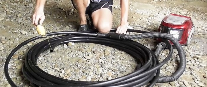 Cara cepat dan mudah menarik kabel melalui paip PVC atau korugasi