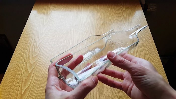 Hogyan vágjunk egy üveget hosszában