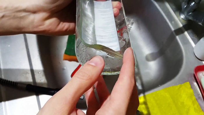 Cara memotong botol memanjang