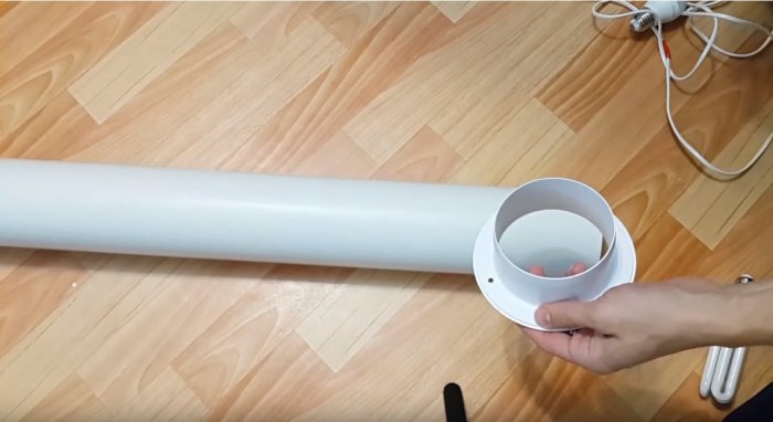 Hogyan készítsünk egyszerű lámpát PVC-csőből