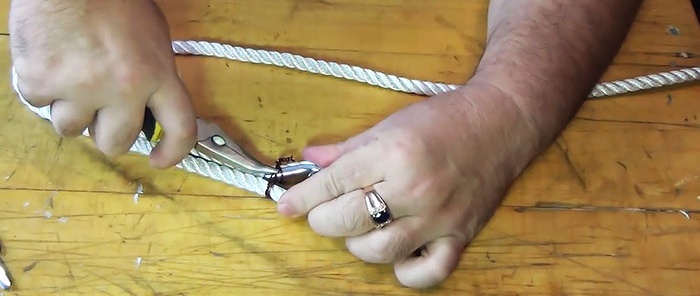 Come intrecciare una corda senza nodo in un cappio o per attaccare un ditale