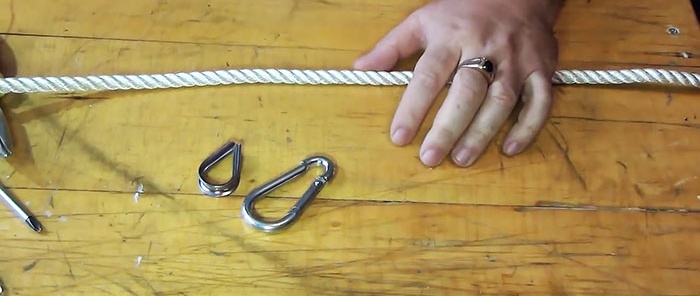 Как да сплетете въже без възел в примка или за закрепване на напръстник