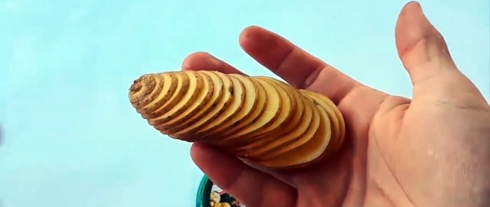 Basit bir patates spiral dilimleyici nasıl yapılır