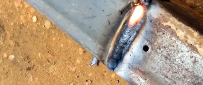 Thin metal welding method