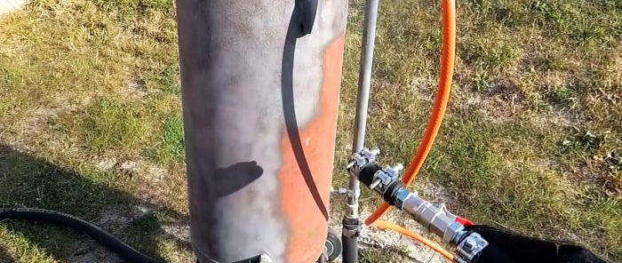 How to make a sandblaster from a gas cylinder