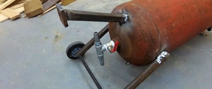 Hoe maak je een zandstraler van een gasfles