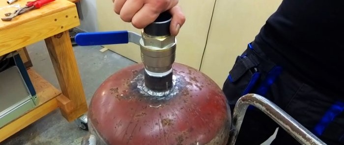 Како направити пескар из гасног цилиндра
