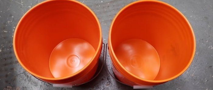 Jednoduchý a levný cyklónový sběrač prachu pro vysavač ze dvou kbelíků