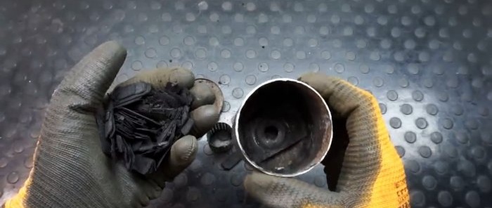 Eski bir yağ filtresinden kompakt bir ısıtıcı nasıl yapılır