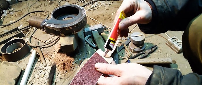How to glue grinder tapes easily and smoothly