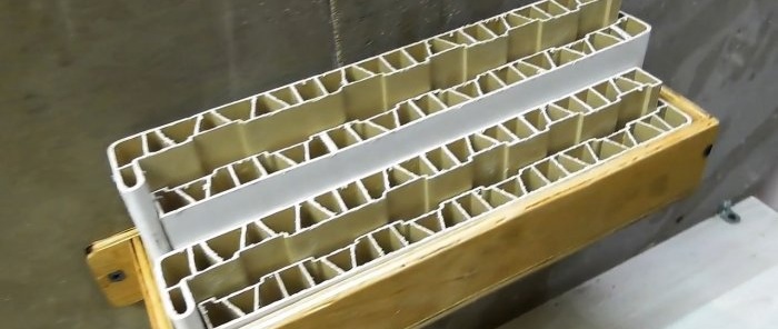 איך להכין מארגן כלים שימושי משאריות אדן החלון