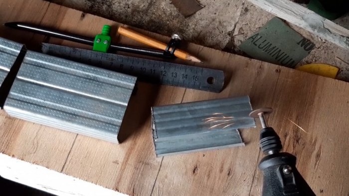 How to make an army pocket stove from the remains of a profile