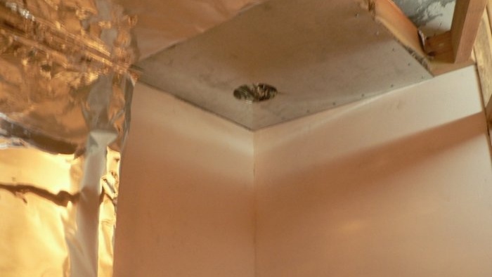 Mini saună încorporată într-o casă privată