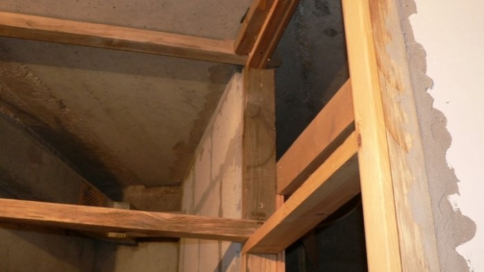 Built-in mini sauna in a private house