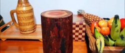 How to make a bread box from a piece of log