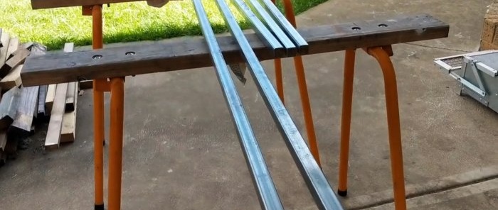 How to make a frame from a profile without welding