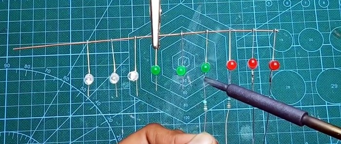 Abgestufte Lauflichter ohne Transistoren