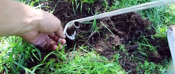 Как да извадите тръба от земята