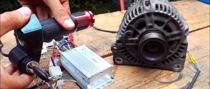 איך להכין קורקינט חשמלי המונע על ידי גנרטור לרכב