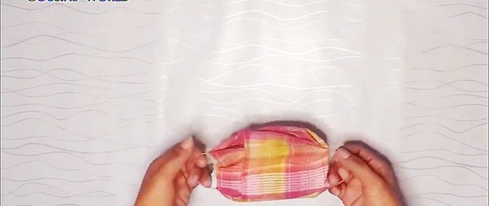 Hvordan lage et pannebånd fra et lommetørkle uten å sy på 1 minutt