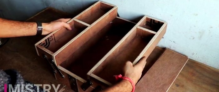 Instrumentu kastes organizatora izgatavošana ar savām rokām