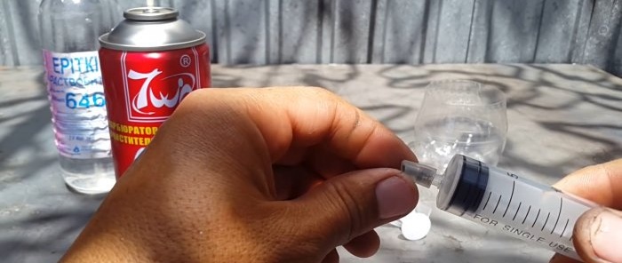 Cómo bombear líquido a una lata sin modificaciones