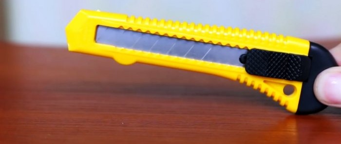 Hogyan készítsünk fűrészt egy írószer késből